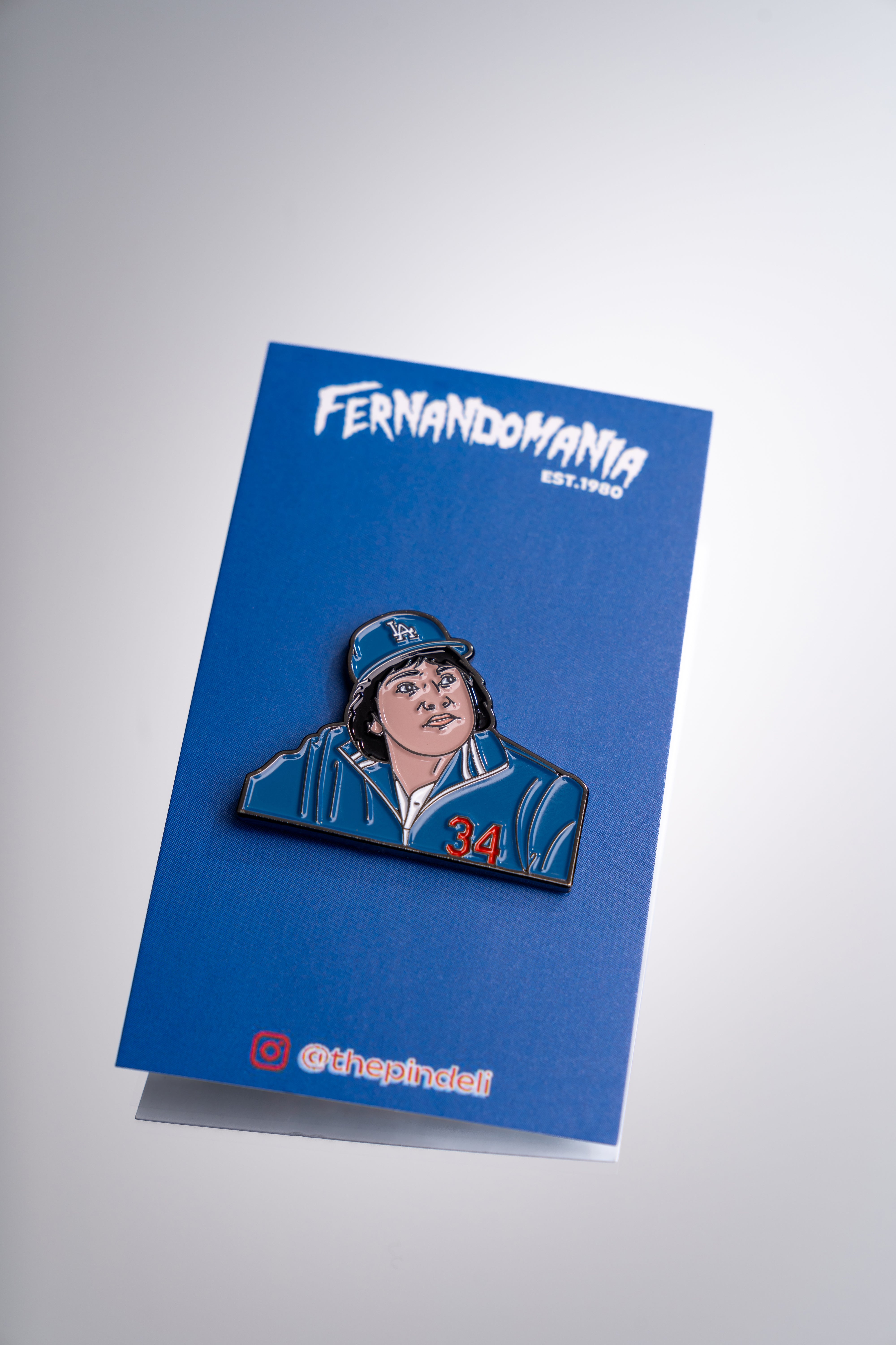 Fernando Valenzuela 34 Jacket Pin