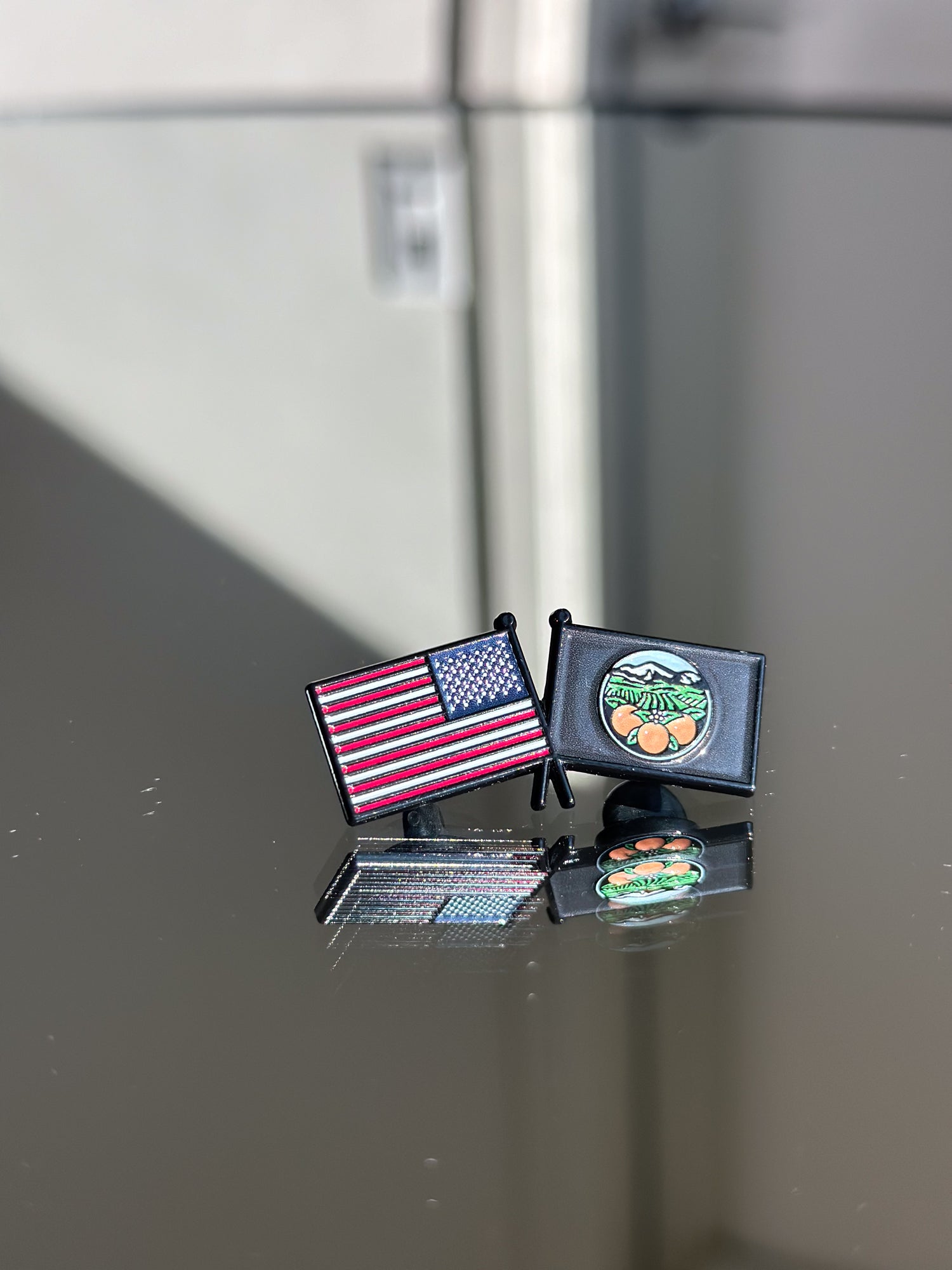 USA Orange County Flag Pin