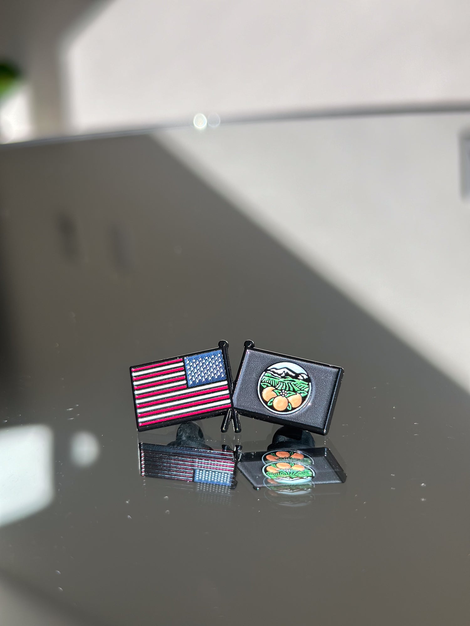USA Orange County Flag Pin