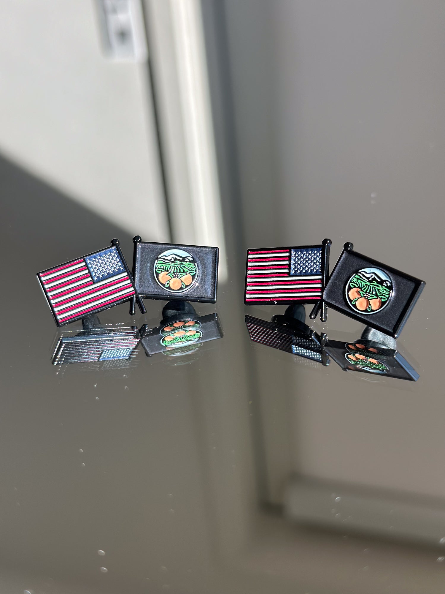 USA Orange County Flag Pin