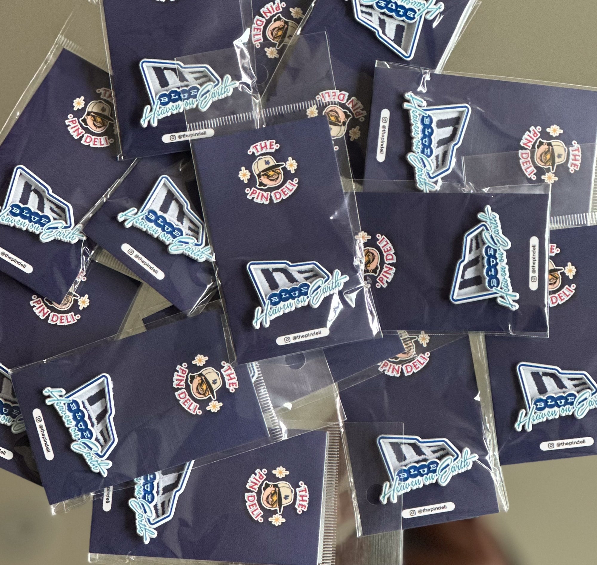 Dodgers Blue Heaven on Earth Pin