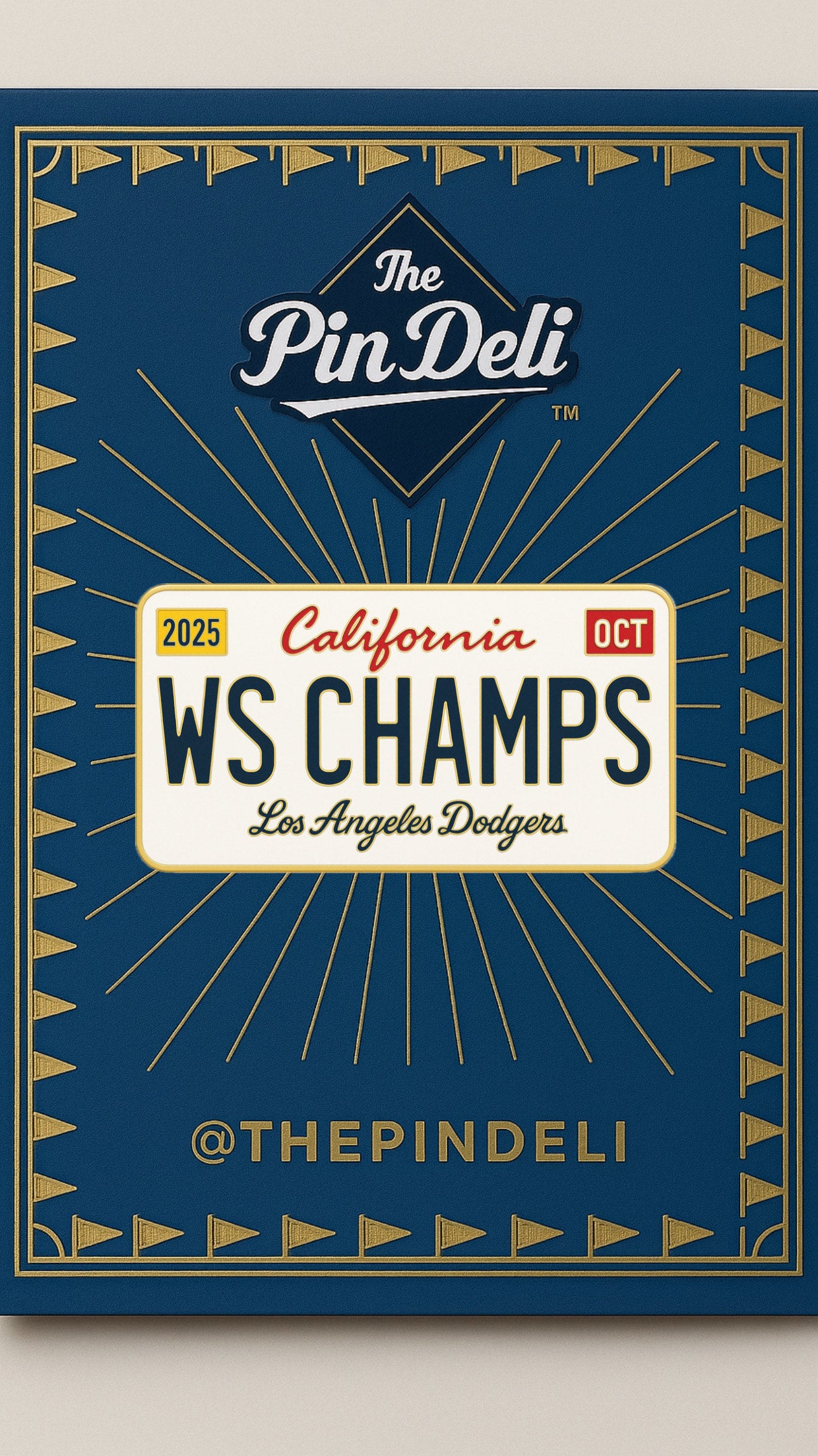 World Series License Plate Pin * SHIPS 11/14 *